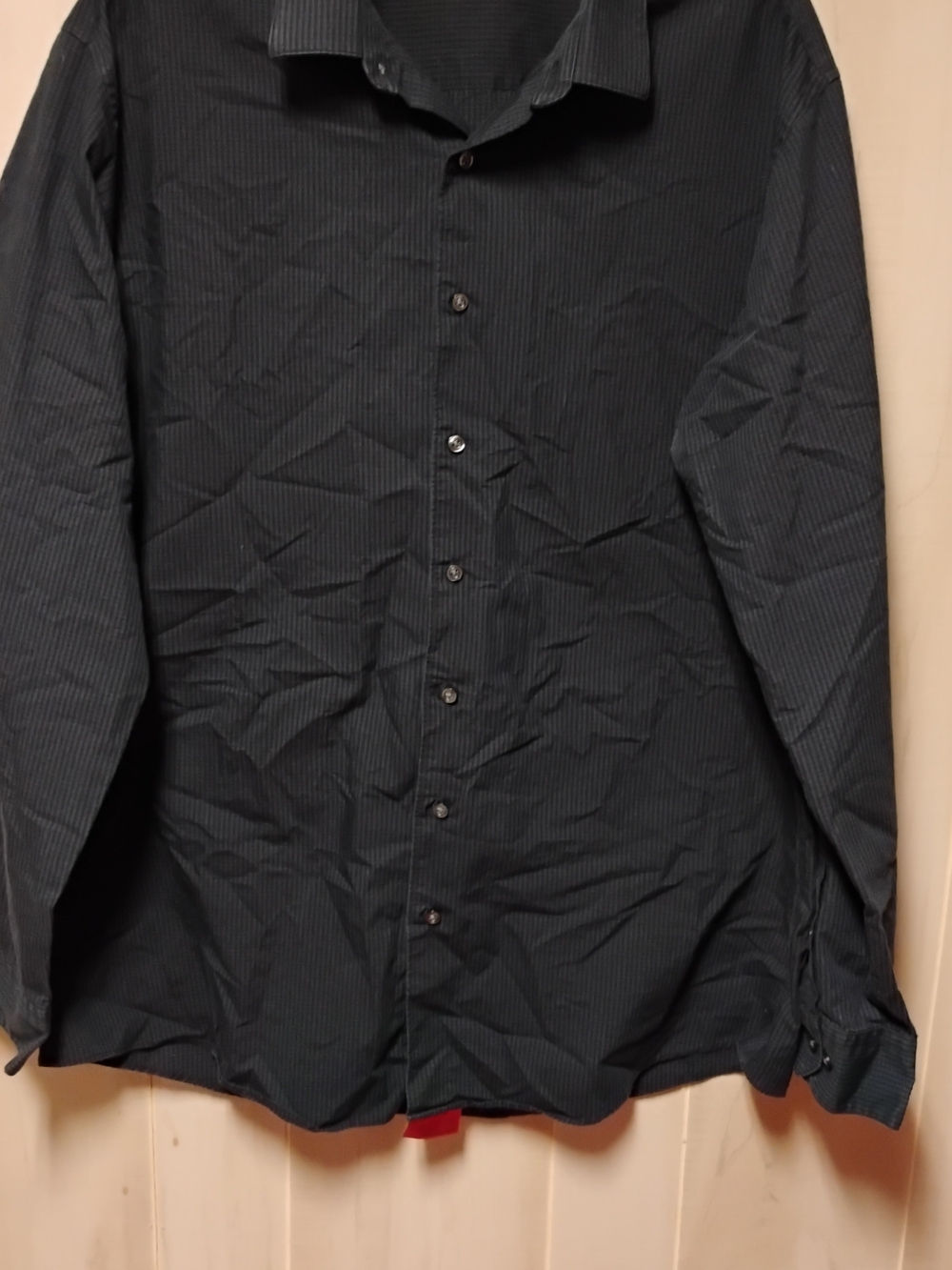Alfani Men's Black Pinstripe Shirt
